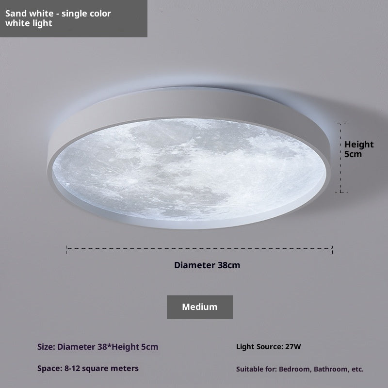 Ceiling light fixture with measurements and specifications on a gray background