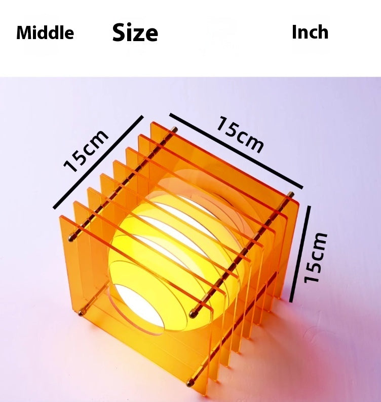 Measurement chart showing a square object with sides measuring 15cm, labeled 'Middle Size Inch'.
