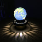 Glowing globe on a dark background