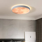 Ceiling light fixture in a room with a neutral color scheme