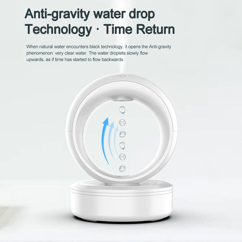 White container with water droplet design on a light gray background