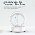 White container with water droplet design on a light gray background