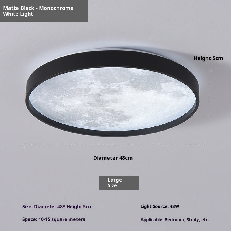 Ceiling light fixture with dimensions and features on a gray background