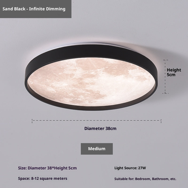 Ceiling light fixture with dimensions and features on a gray background